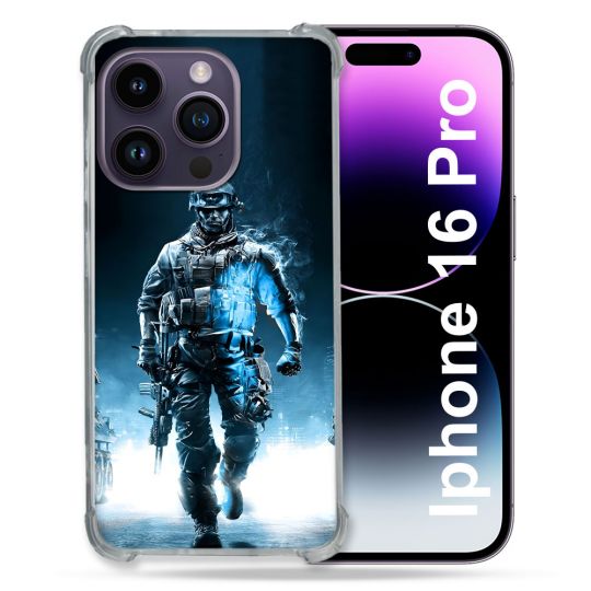 Coque Magnétique Compatible Magsafe Pour Iphone 16 Pro Call Of Duty Guerrier