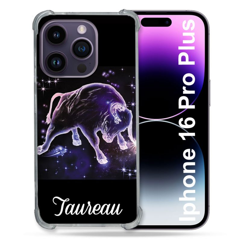 Coque Magnétique Compatible Magsafe Pour Iphone 16 Pro Plus Signe Zodiaque 2 Taureau