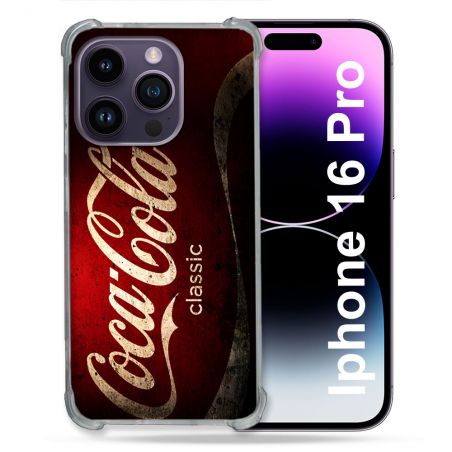 Coque Magnétique Compatible Magsafe Pour Iphone 16 Pro Coca Cola Classique
