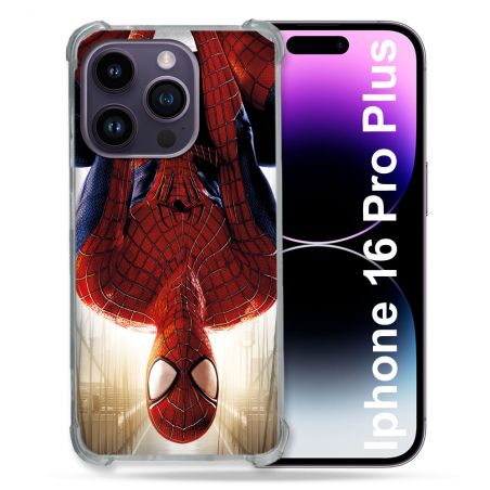 Coque Magnétique Compatible Magsafe Pour Iphone 16 Pro Plus Spiderman Invers