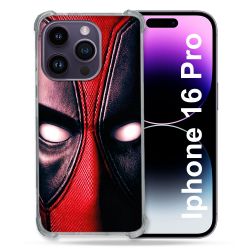 Coque Magnétique Compatible Magsafe Pour Iphone 16 Pro Deadpool Yeux