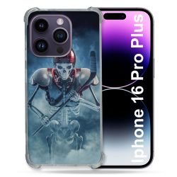 Coque Magnétique Compatible Magsafe Pour Iphone 16 Pro Plus Sport Hockey Squelette