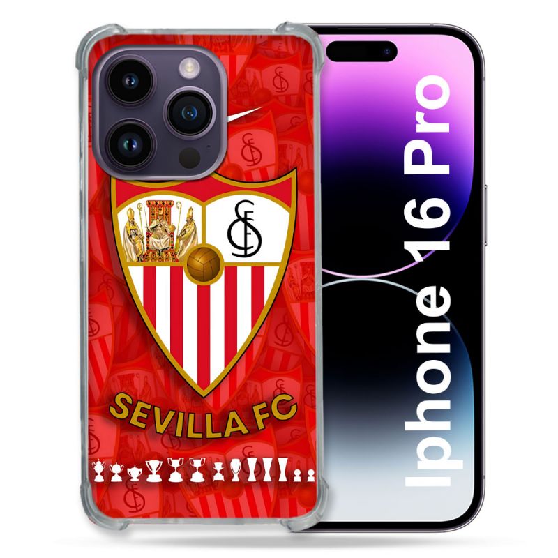Coque Magnétique Compatible Magsafe Pour Iphone 16 Pro Foot FC Sevilla