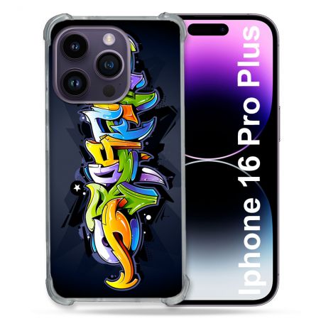 Coque Magnétique Compatible Magsafe Pour Iphone 16 Pro Plus Street Art Graffiti