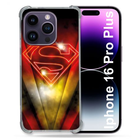 Coque Magnétique Compatible Magsafe Pour Iphone 16 Pro Plus Superman Logo