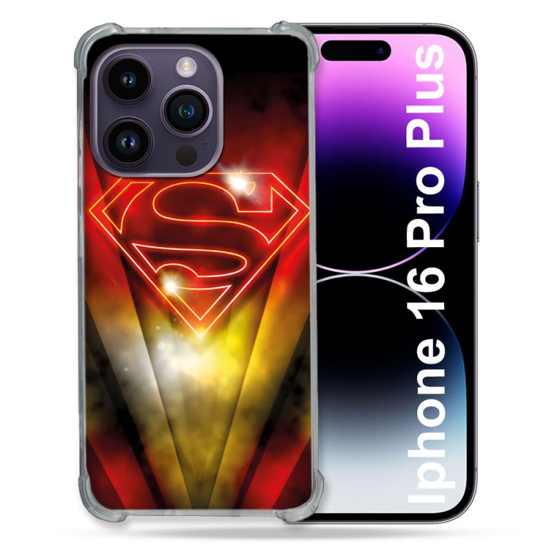 Coque Magnétique Compatible Magsafe Pour Iphone 16 Pro Plus Superman Logo