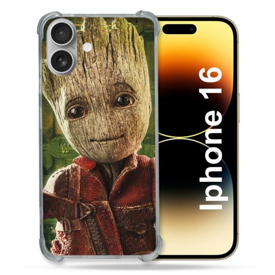 Coque Magnétique Compatible Magsafe Pour Iphone 16 Pro Groot Vert