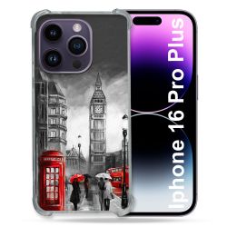 Coque Magnétique Compatible Magsafe Pour Iphone 16 Pro Plus Voyage Angleterre Londres Vintage