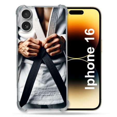 Coque Magnétique Compatible Magsafe Pour Iphone 16 Pro Kimono Ceinture