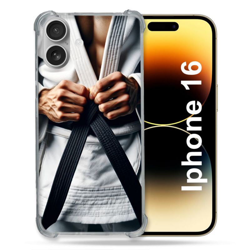 Coque Magnétique Compatible Magsafe Pour Iphone 16 Pro Kimono Ceinture