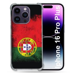 Coque Magnétique Compatible Magsafe Pour Iphone 16 Pro Plus Voyage Portugal Drapeau