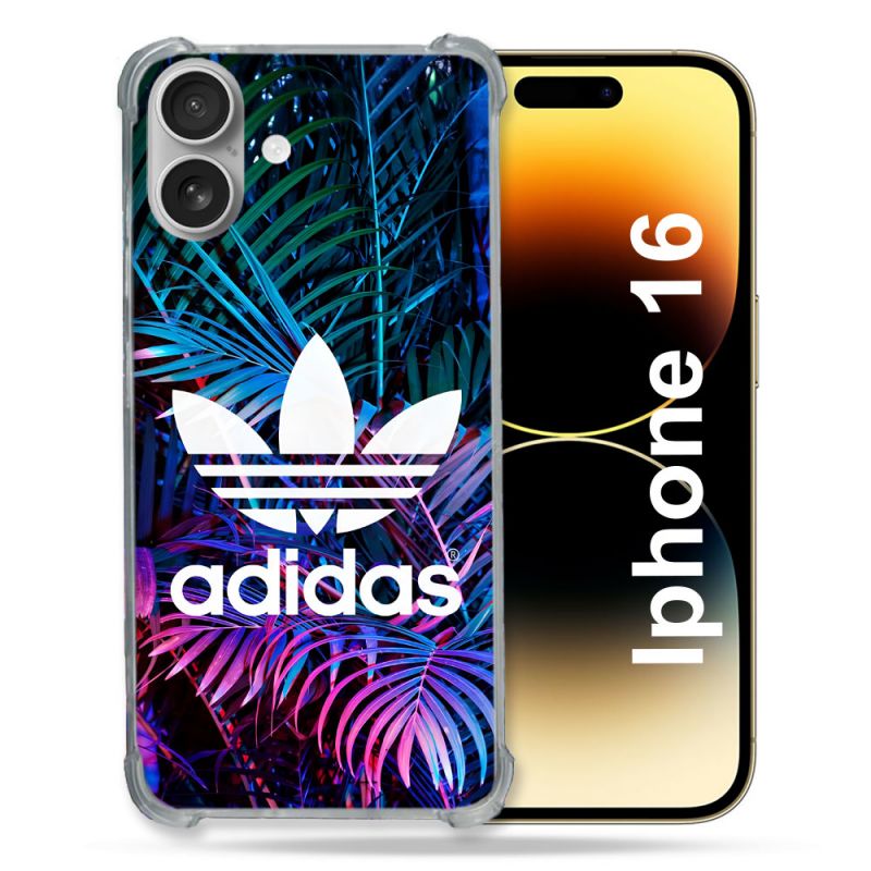 Coque Magnétique Compatible Magsafe Pour Iphone 16 Plus Adidas Palmier