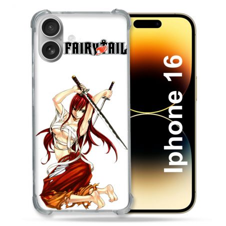 Coque Magnétique Compatible Magsafe Pour Iphone 16 Pro Manga Fairy Tail Erza