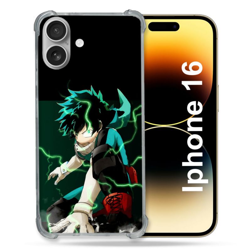 Coque Magnétique Compatible Magsafe Pour Iphone 16 Pro Manga My Hero Academia Deku