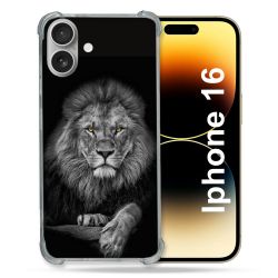 Coque Magnétique Compatible Magsafe Pour Iphone 16 Plus Animal Lion Majestueux