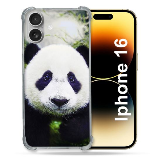 Coque Magnétique Compatible Magsafe Pour Iphone 16 Plus Animal Panda Color