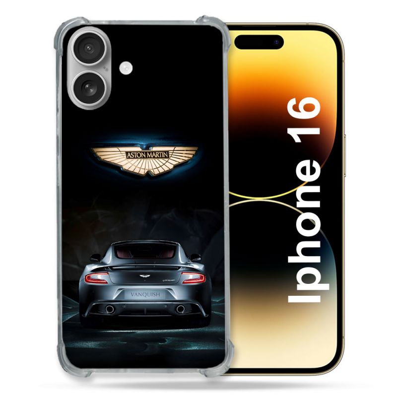 Coque Magnétique Compatible Magsafe Pour Iphone 16 Plus Aston Martin