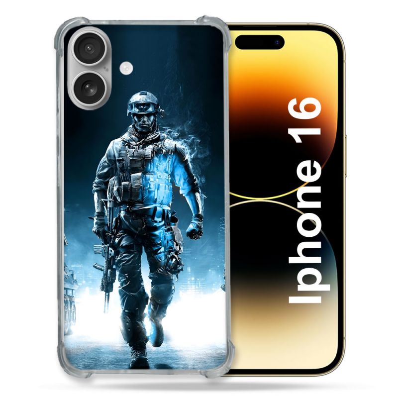 Coque Magnétique Compatible Magsafe Pour Iphone 16 Plus Call Of Duty Guerrier