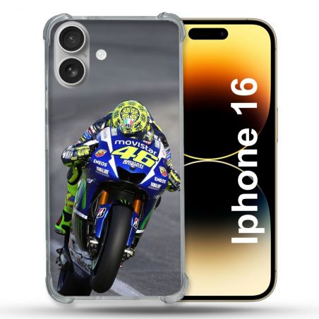 Coque Magnétique Compatible Magsafe Pour Iphone 16 Pro Moto Course GP Wheeling 46