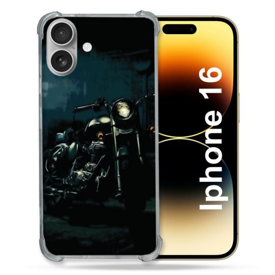Coque Magnétique Compatible Magsafe Pour Iphone 16 Pro Moto Harley Vintage