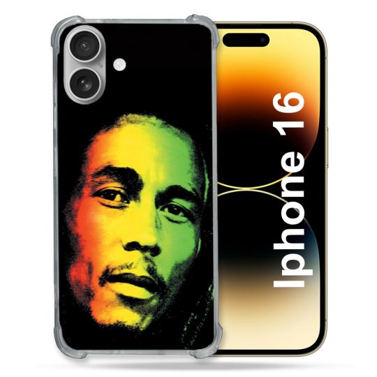 Coque Magnétique Compatible Magsafe Pour Iphone 16 Pro Musique Bob Marley 2