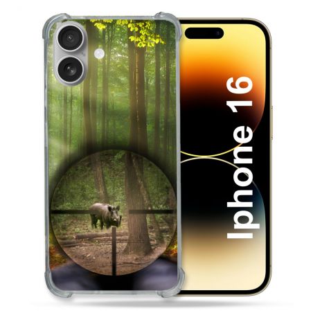 Coque Magnétique Compatible Magsafe Pour Iphone 16 Plus Chasse Sanglier Viseur