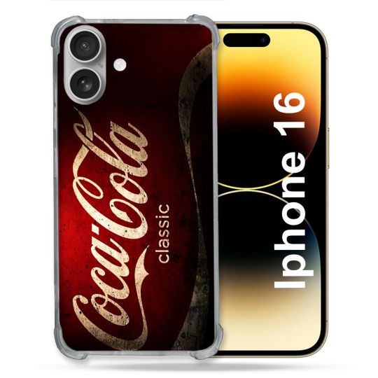 Coque Magnétique Compatible Magsafe Pour Iphone 16 Plus Coca Cola Classique