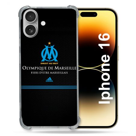 Coque Magnétique Compatible Magsafe Pour Iphone 16 Pro Olympique Marseille OM Fier etre Marseillais