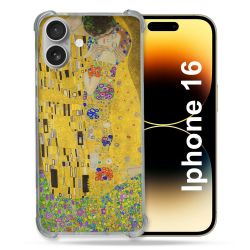 Coque Magnétique Compatible Magsafe Pour Iphone 16 Pro Peinture Le Baiser