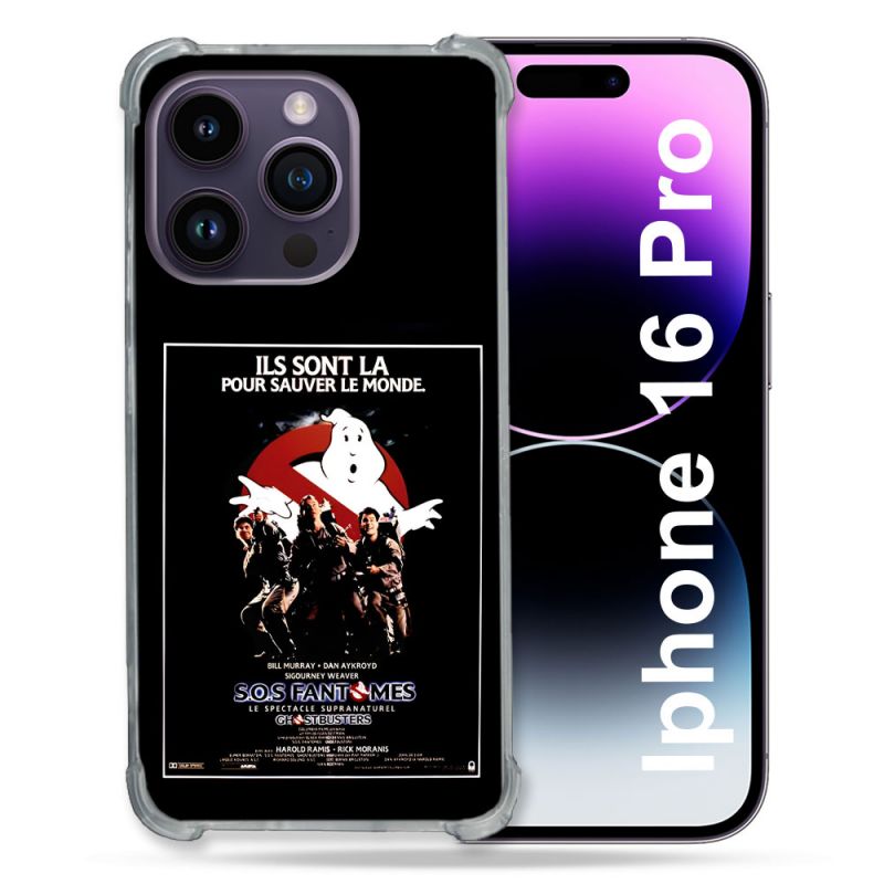 Coque Magnétique Compatible Magsafe Pour Iphone 16 Pro SOS Fantome Affiche