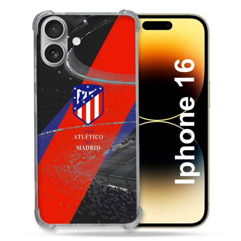 Coque Magnétique Compatible Magsafe Pour Iphone 16 Plus Foot Athletico Madrid