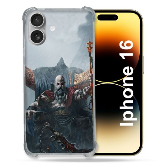 Coque Magnétique Compatible Magsafe Pour Iphone 16 Plus God Of War