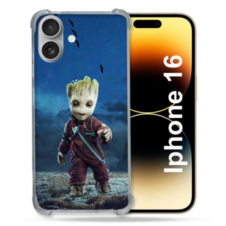 Coque Magnétique Compatible Magsafe Pour Iphone 16 Plus Groot Bleu