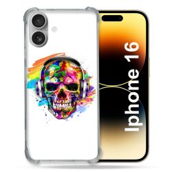 Coque Magnétique Compatible Magsafe Pour Iphone 16 Pro Tete de Mort Tag