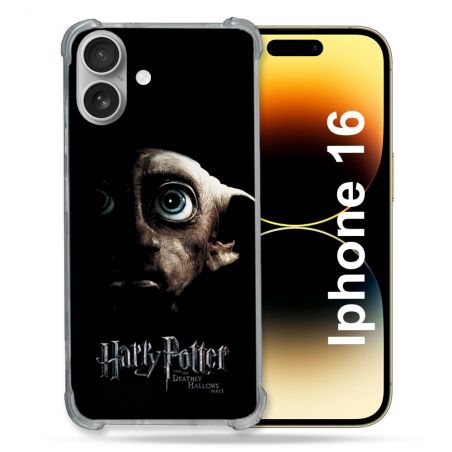 Coque Magnétique Compatible Magsafe Pour Iphone 16 Plus Harry Potter Hollows Dobby