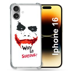 Coque Magnétique Compatible Magsafe Pour Iphone 16 Plus Joker Blanc