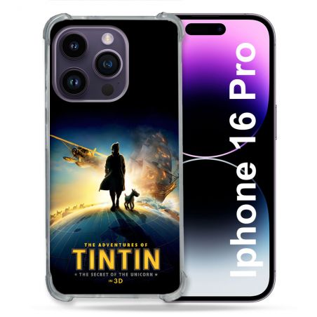 Coque Magnétique Compatible Magsafe Pour Iphone 16 Pro Tintin Affiche