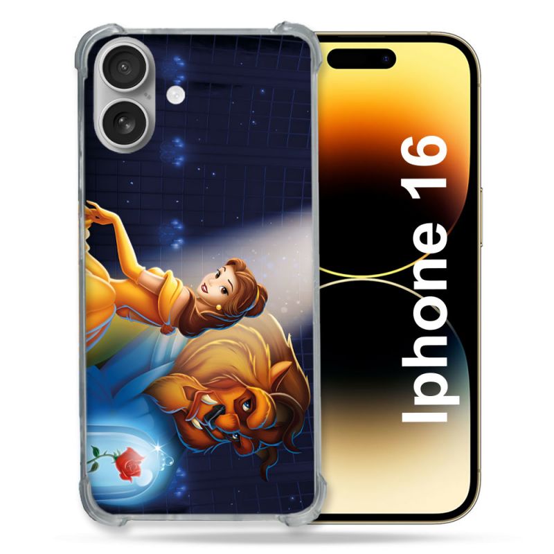 Coque Magnétique Compatible Magsafe Pour Iphone 16 Plus La Belle et La Bête