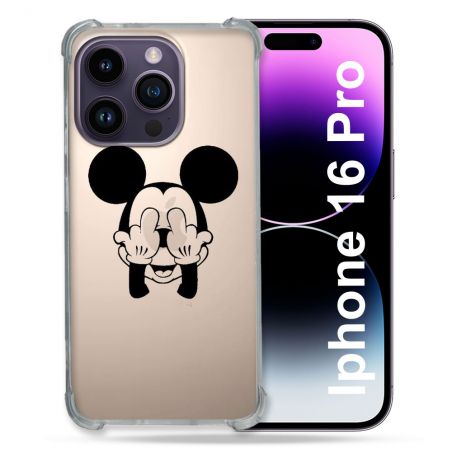 Coque Transparente Pour Iphone 16 Pro Mickey doigt