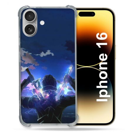 Coque Magnétique Compatible Magsafe Pour Iphone 16 Plus Manga SAO sword Art Online Epee