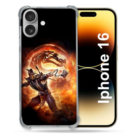 Coque Magnétique Compatible Magsafe Pour Iphone 16 Plus Mortal Combat