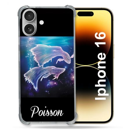 Coque Magnétique Compatible Magsafe Pour Iphone 16 Plus Signe Zodiaque 2 Poisson