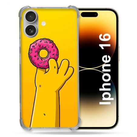 Coque Magnétique Compatible Magsafe Pour Iphone 16 Plus Simpson Donuts