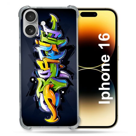 Coque Magnétique Compatible Magsafe Pour Iphone 16 Plus Street Art Graffiti