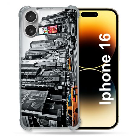 Coque Magnétique Compatible Magsafe Pour Iphone 16 Plus Voyage Amerique USA New York Taxi