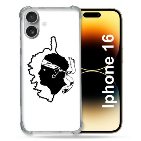 Coque Magnétique Compatible Magsafe Pour Iphone 16 Plus Voyage Corse Blanc