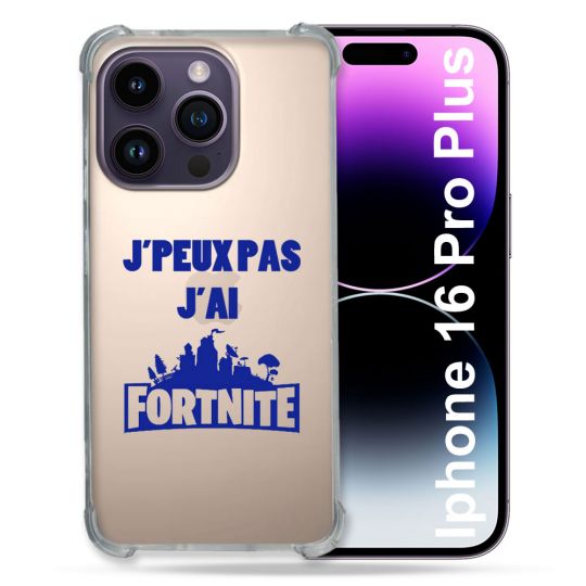 Coque Transparente Pour Iphone 16 Pro Plus Jpeux pas jai Fortnite