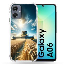 Coque Renforcée Pour Samsung Galaxy A06 Agriculture Moissonneuse Blé