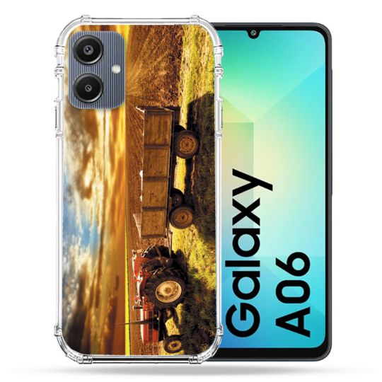 Coque Renforcée Pour Samsung Galaxy A06 Agriculture Tracteur Color