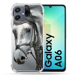 Coque Renforcée Pour Samsung Galaxy A06 Animal Cheval Blanc